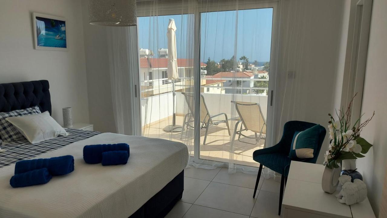 Nissi 3 Amazing Sea View Apartment Ayia Napa Bagian luar foto
