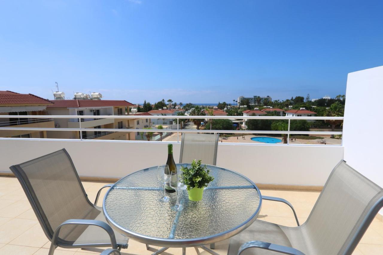 Nissi 3 Amazing Sea View Apartment Ayia Napa Bagian luar foto