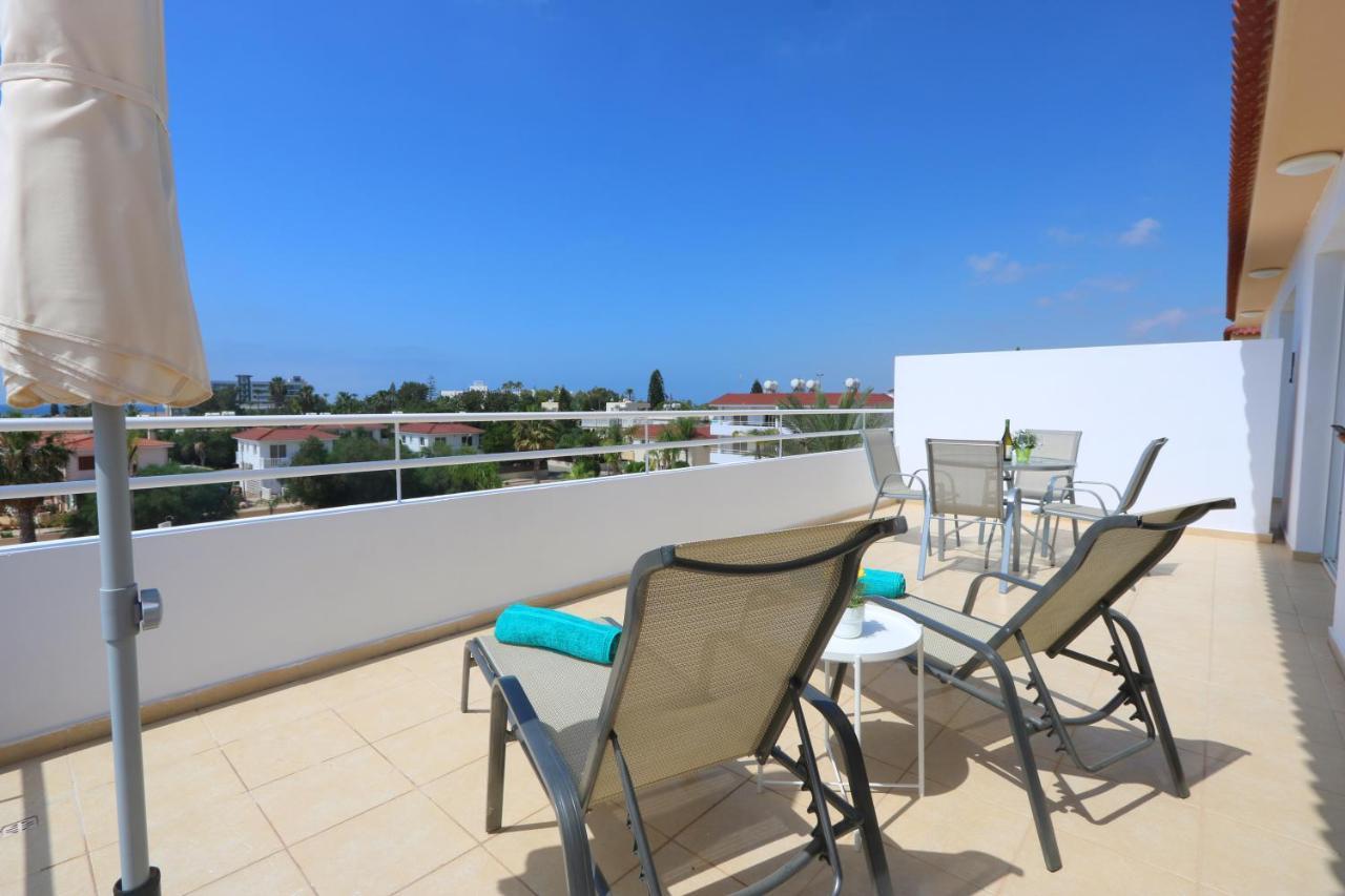 Nissi 3 Amazing Sea View Apartment Ayia Napa Bagian luar foto