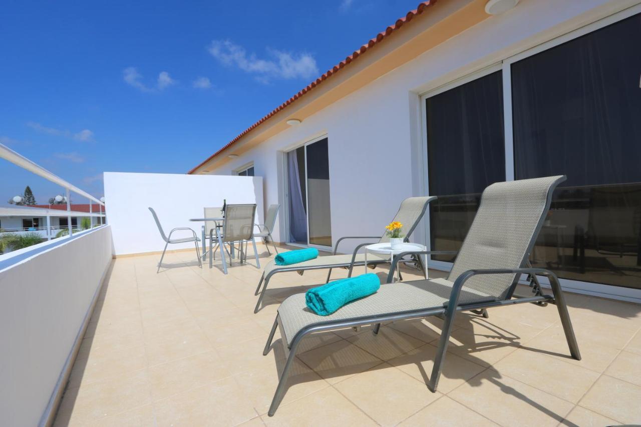 Nissi 3 Amazing Sea View Apartment Ayia Napa Bagian luar foto